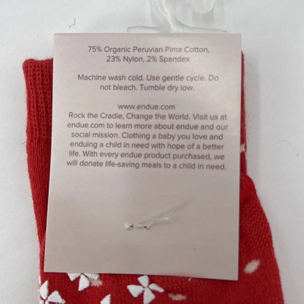 Endue Organic Puma Cotton Baby Socks